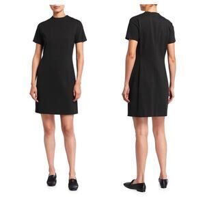 Theory Dolman-Sleeve Shift Regent Knit Grey Mini Dress Small Minimalist Preppy